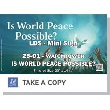 HPWP-26.1 - 2026 Edition 1 - Watchtower - "Is World Peace Possible?" - LDS/Mini